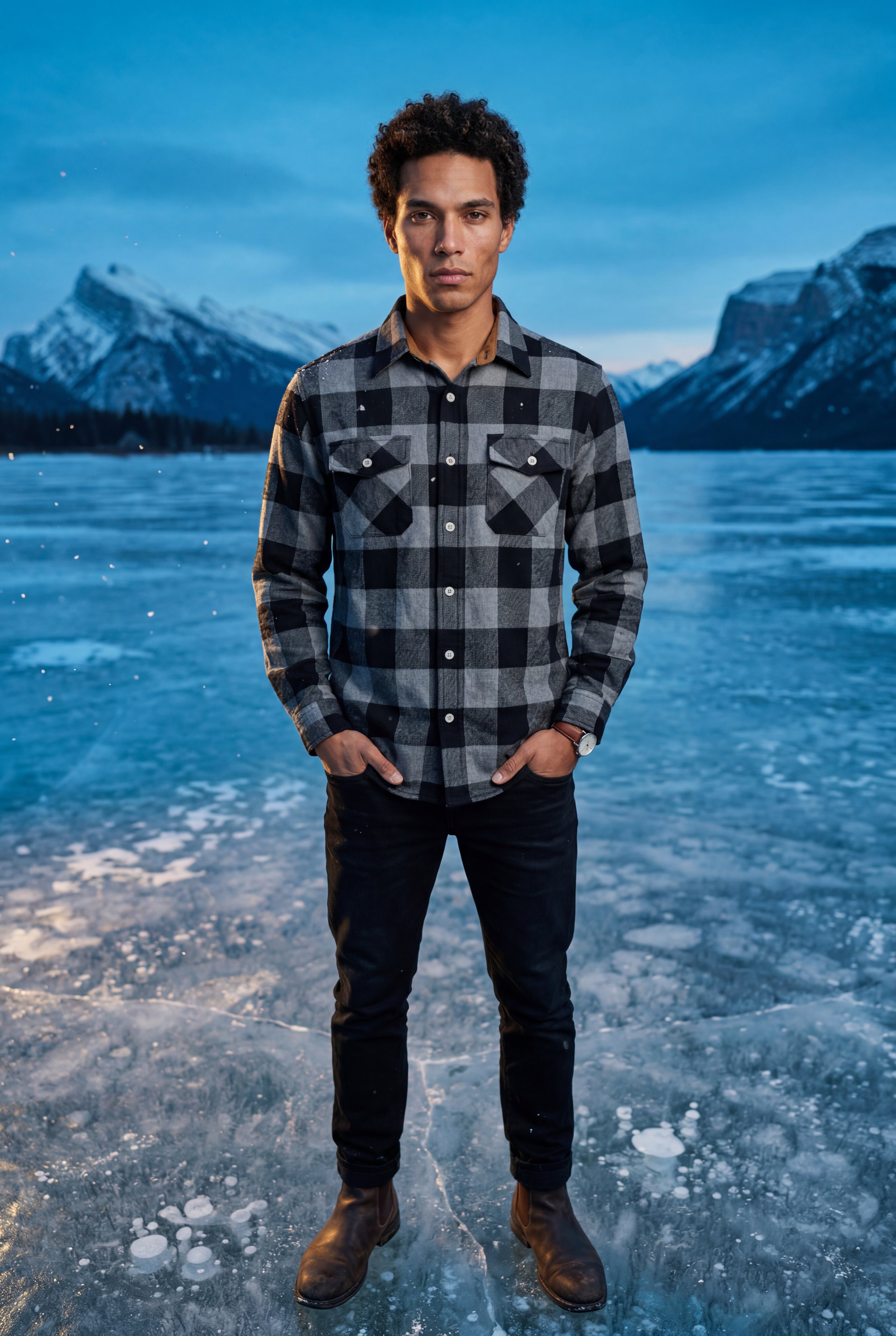Ternet shirt for everyday use – Long-sleeved shirt with buttons for men