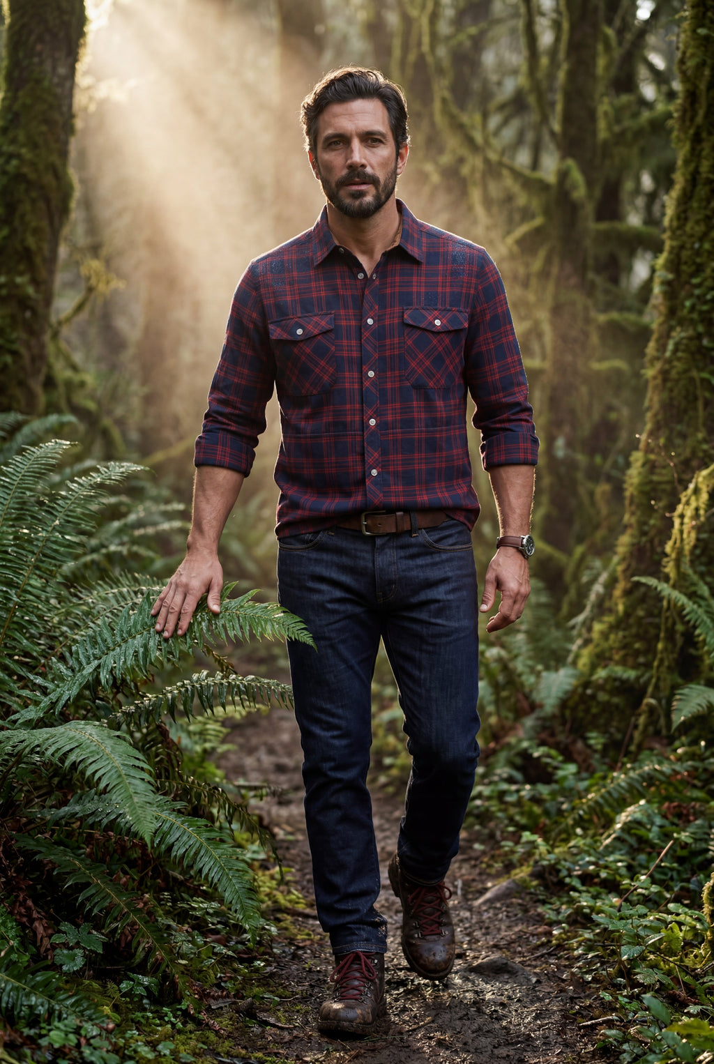 Ternet shirt for everyday use – Long-sleeved shirt with buttons for men