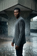 Classic sweater for cold days – Long-sleeve cable knit for men
