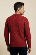 Classic sweater for cold days – Long-sleeve cable knit for men