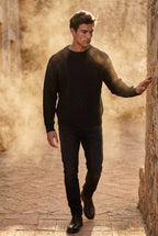 Classic sweater for cold days – Long-sleeve cable knit for men