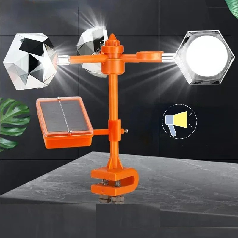 Bird Protection for Gardens and Crops – Solar Bird Repellent with Reflective and Sound Effects