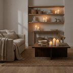 Ambient lighting for the home – LED block candles without flame set of 9
