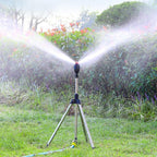 Even Lawn Watering for Large Garden Areas – 360° Lawn Sprinkler with Tripod