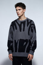Casual sweater for everyday use – Sweater with abstract pattern for men