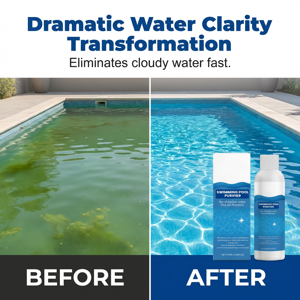 Chlorine-Free Pool Maintenance for Clean Water – Pool Cleaning Liquid 100 ml