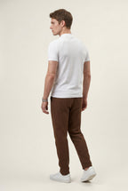 Fitted t-shirt for everyday use – Short-sleeve t-shirt with high neck for men