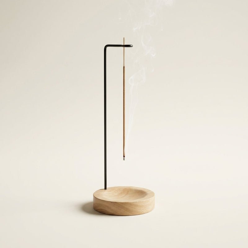 Natural scent experience for the home – Incense holder in walnut wood