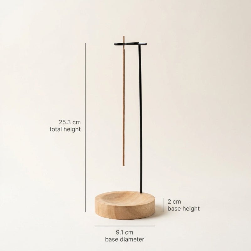 Natural scent experience for the home – Incense holder in walnut wood