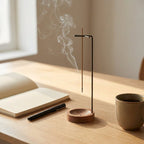 Natural scent experience for the home – Incense holder in walnut wood