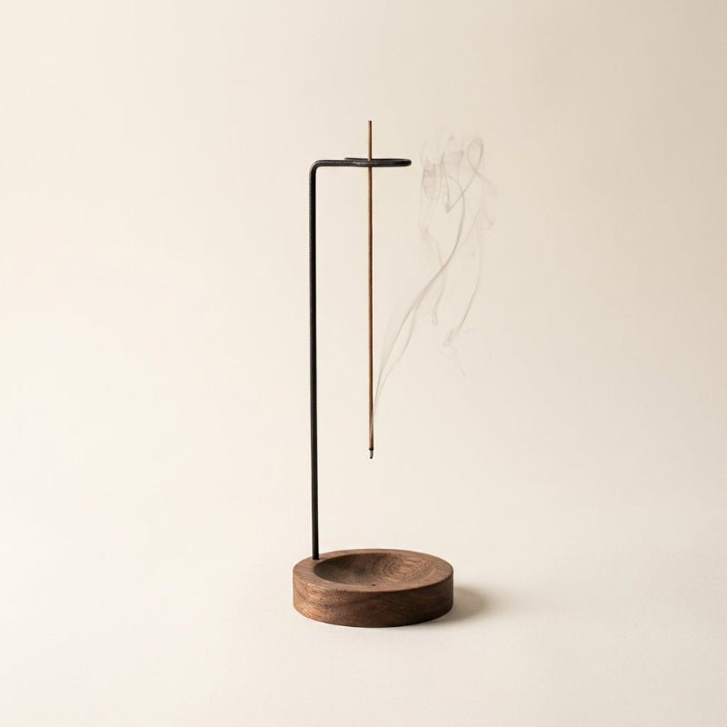 Natural scent experience for the home – Incense holder in walnut wood